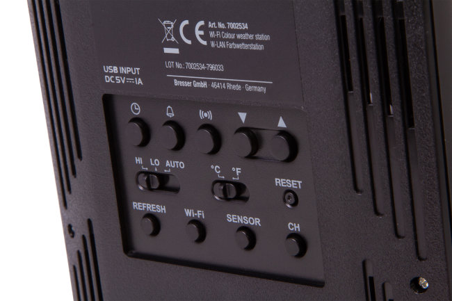 Метеостанция Bresser «4 в 1» Wi-Fi с UV-датчиком и цветным дисплеем