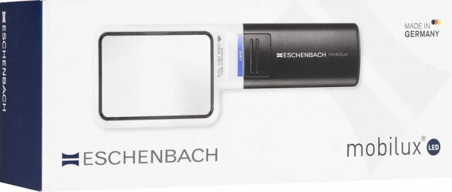 Лупа асферическая Eschenbach mobilux LED, 75х50 мм, 4.0х Лупа асферическая Eschenbach mobilux LED, 75х50 мм, 4.0х