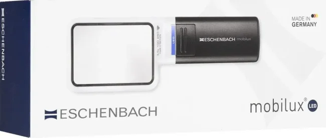 Лупа асферическая Eschenbach mobilux LED, 75х50 мм, 4.0х