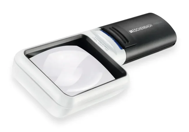 Лупа асферическая Eschenbach mobilux LED, 75х50 мм, 4.0х