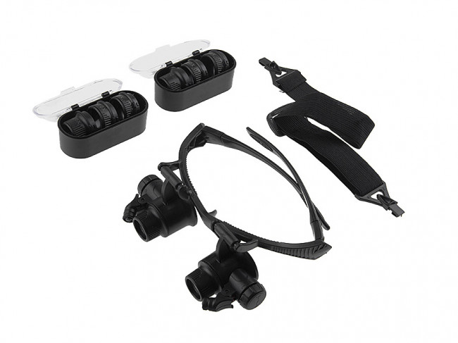 Лупа-очки Veber 9892G (10х, 15х, 20х, 25х)