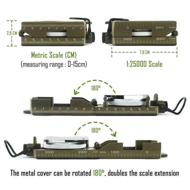 Компас тактический Eyeskey EK4076G Компас тактический Eyeskey EK4076G