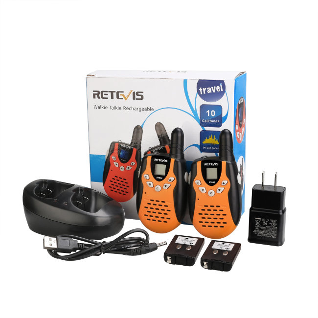 Рация Retevis Walkie-Talkie RT602 пара (оранжево-черная) Рация Retevis Walkie-Talkie RT602 пара (оранжево-черная)