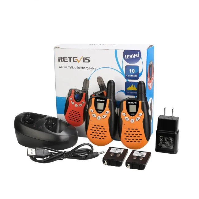 Рация Retevis Walkie-Talkie RT602 пара (оранжево-черная)
