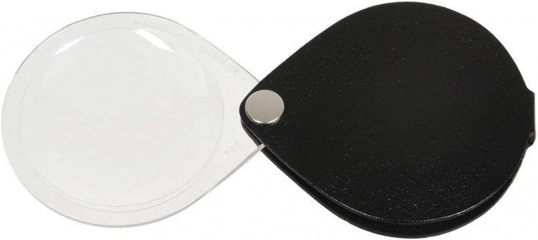 Лупа карманная Eschenbach classic, 60 мм, 3.5х, чёрная