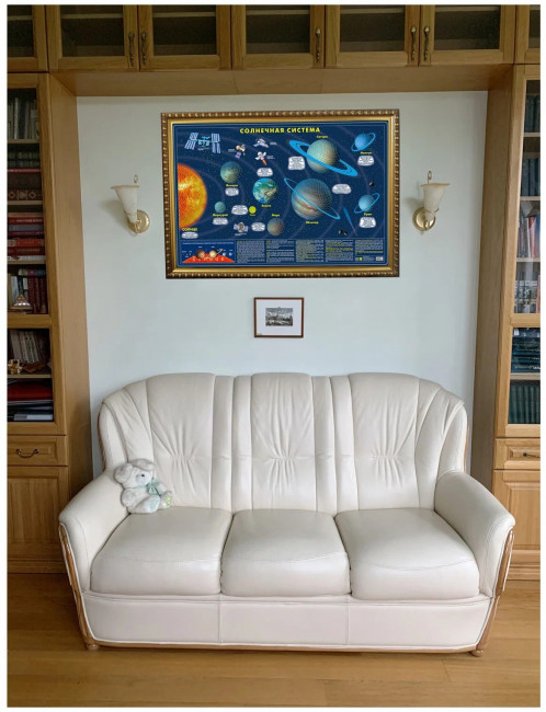 Карта Солнечной системы (светящаяся в темноте, тубус)