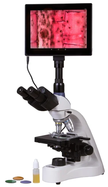 Микроскоп цифровой Levenhuk MED D10T LCD, тринокулярный Микроскоп цифровой Levenhuk MED D10T LCD, тринокулярный