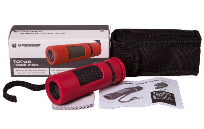 Монокуляр Bresser Topas 10x25 Red Монокуляр Bresser Topas 10x25 Red