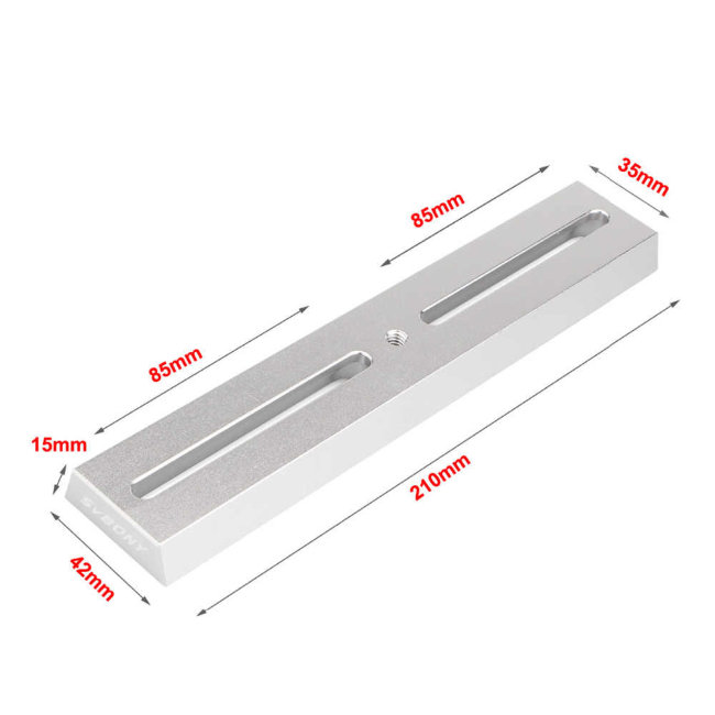 Крепежная пластина SVBONY 21 см (серебристая) Крепежная пластина SVBONY 21 см (серебристая)