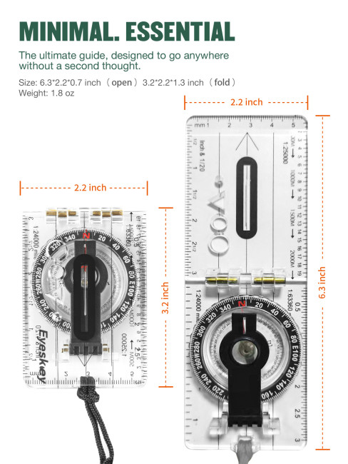 Компас туристический Eyeskey EK40-2B