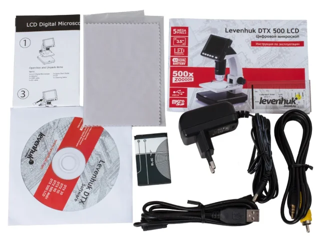Микроскоп цифровой Levenhuk DTX 500 LCD Микроскоп цифровой Levenhuk DTX 500 LCD