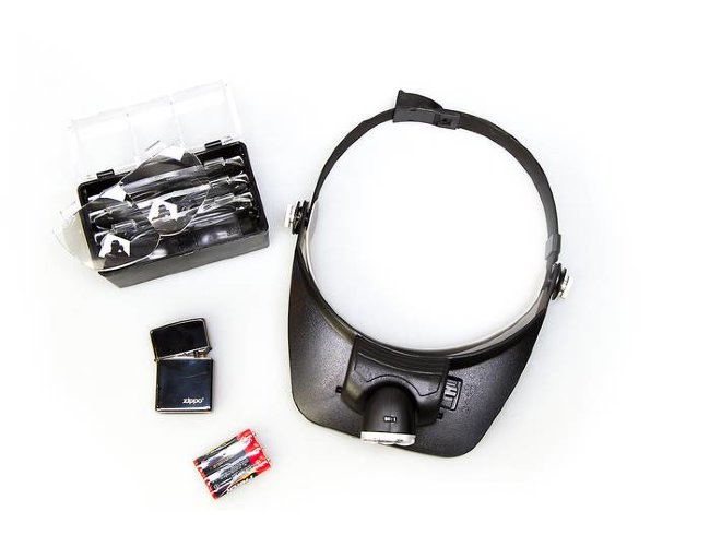 Лупа налобная с подсветкой Veber 81001-3Led, 1,2x-3,5x Лупа налобная с подсветкой Veber 81001-3Led, 1,2x-3,5x