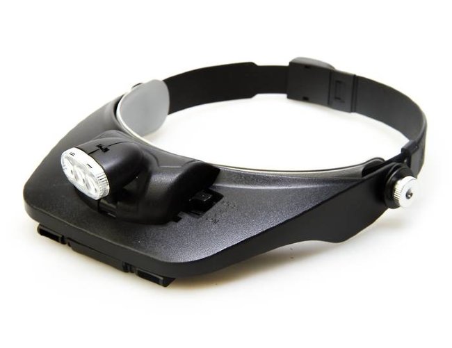 Лупа налобная с подсветкой Veber 81001-3Led, 1,2x-3,5x Лупа налобная с подсветкой Veber 81001-3Led, 1,2x-3,5x