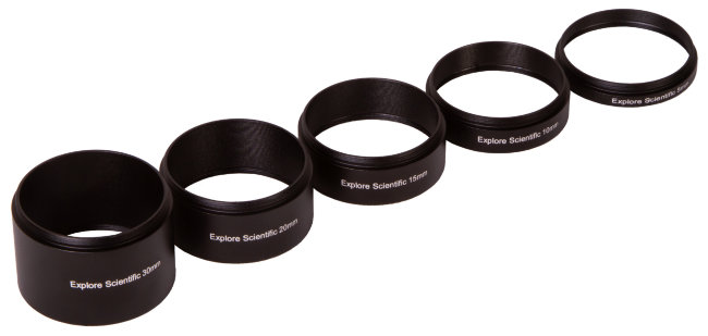 Набор удлинительных колец Explore Scientific M48x0,75 (30, 20, 15, 10, 5 мм)
