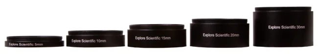 Набор удлинительных колец Explore Scientific M48x0,75 (30, 20, 15, 10, 5 мм) Набор удлинительных колец Explore Scientific M48x0,75 (30, 20, 15, 10, 5 мм)