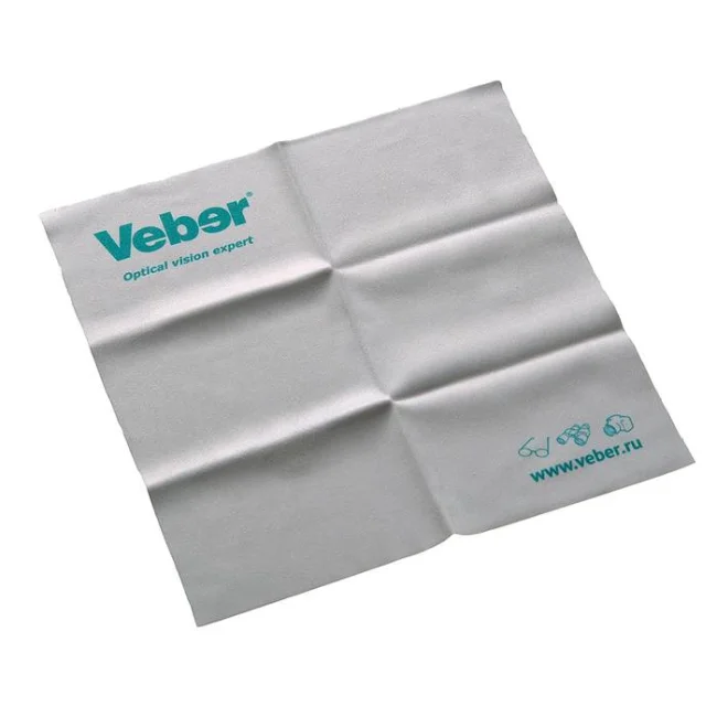 Салфетка микрофибра для ухода за оптикой Veber 15x15