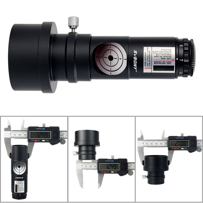 Лазерный коллиматор SVBONY, 1,25" с адаптером 2"