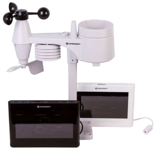 Метеостанция Bresser Comfort «5 в 1» с цветным дисплеем, белая Метеостанция Bresser Comfort «5 в 1» с цветным дисплеем, белая