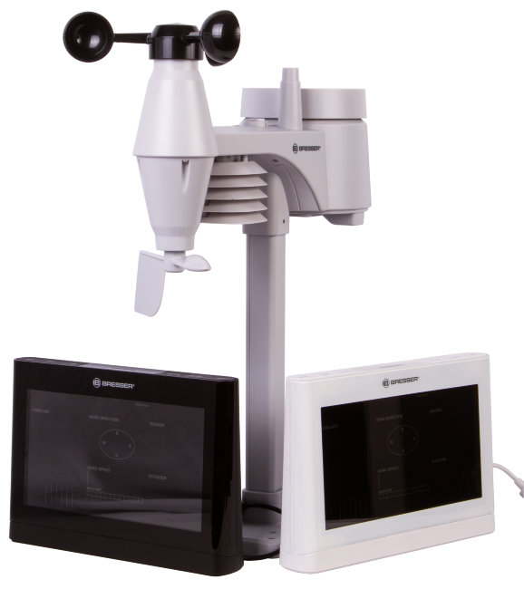 Метеостанция Bresser Comfort «5 в 1» с цветным дисплеем, белая Метеостанция Bresser Comfort «5 в 1» с цветным дисплеем, белая