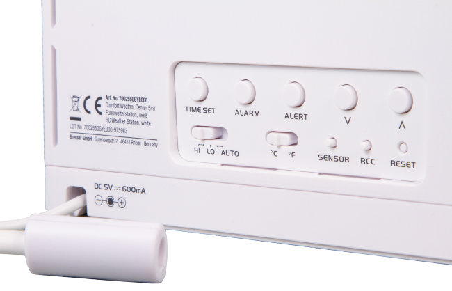 Метеостанция Bresser Comfort «5 в 1» с цветным дисплеем, белая Метеостанция Bresser Comfort «5 в 1» с цветным дисплеем, белая