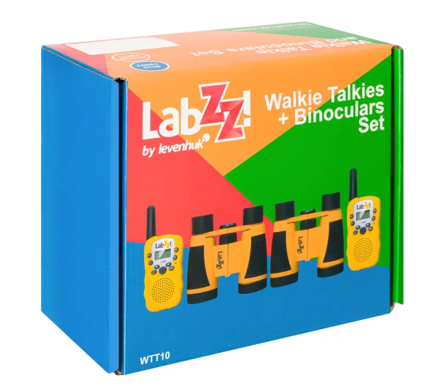Комплект раций и биноклей Levenhuk LabZZ WTT10 Blue