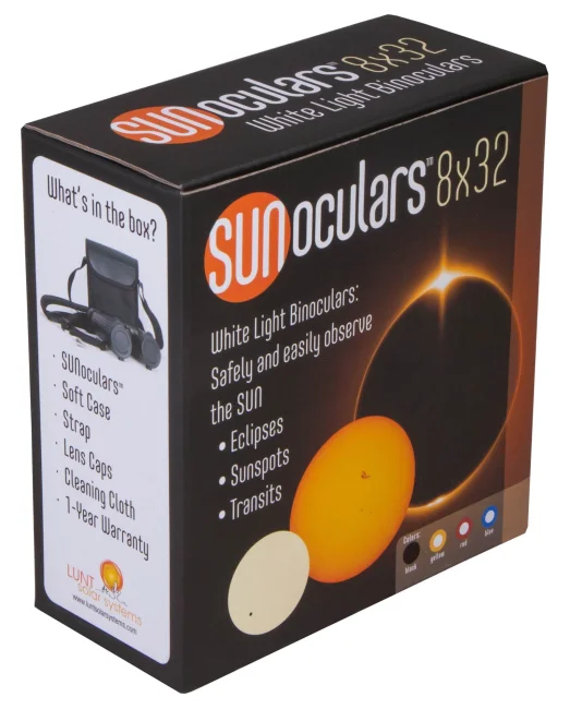 Бинокль солнечный LUNT SUNoculars 8x32, черный Бинокль солнечный LUNT SUNoculars 8x32, черный