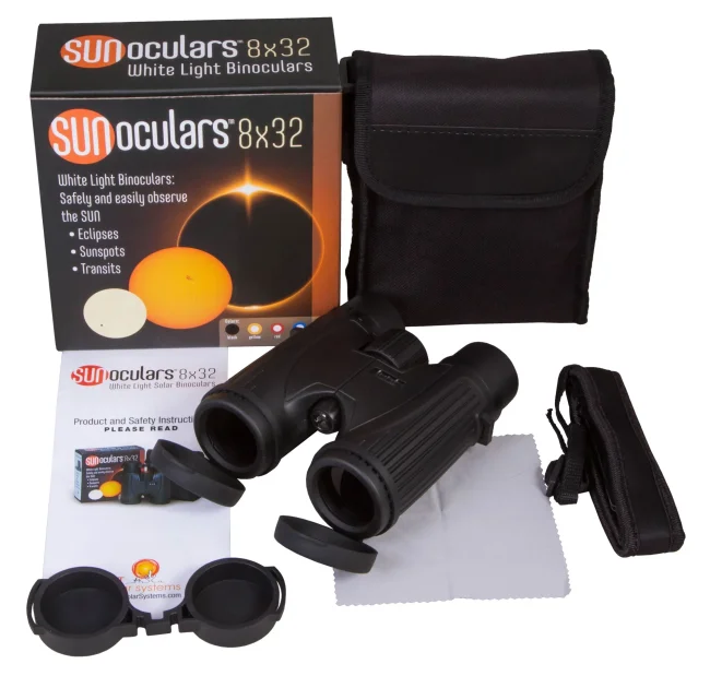Бинокль солнечный LUNT SUNoculars 8x32, черный Бинокль солнечный LUNT SUNoculars 8x32, черный