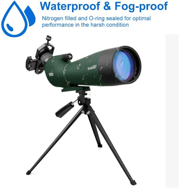 Зрительная труба SVBONY 20-60х80 на штативе (SV28)