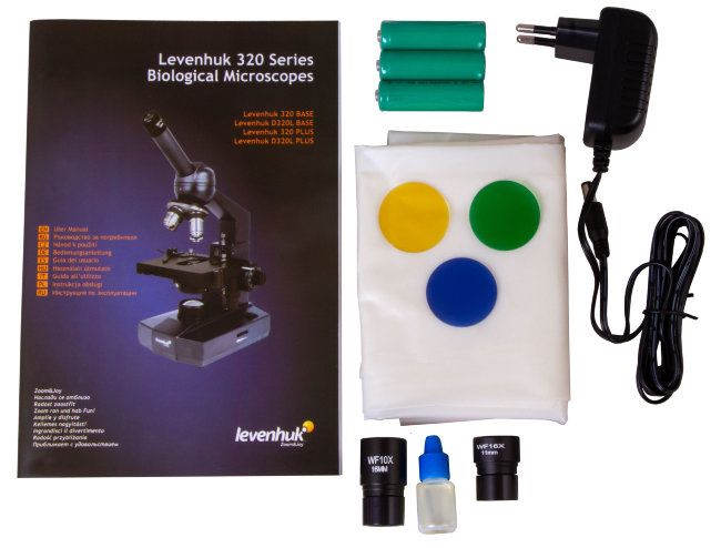 Микроскоп Levenhuk 320 PLUS, монокулярный Микроскоп Levenhuk 320 PLUS, монокулярный