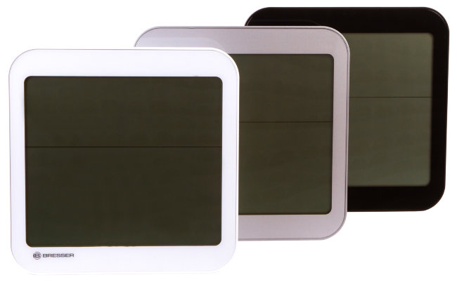 Часы настенные Bresser MyTime Meteotime LCD, черные Часы настенные Bresser MyTime Meteotime LCD, черные