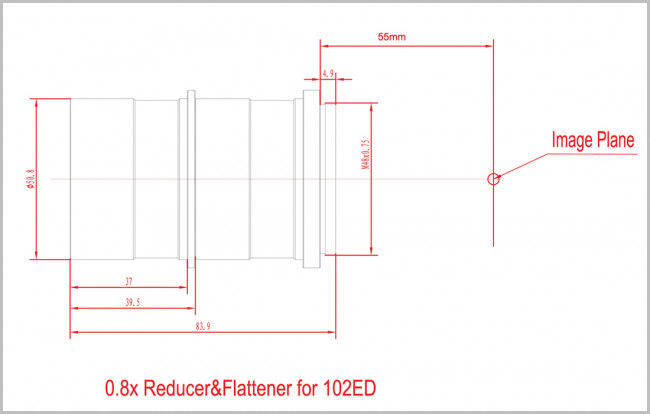 Редуктор фокуса SVBONY 2", 0.8x (SV193) Редуктор фокуса SVBONY 2", 0.8x (SV193)