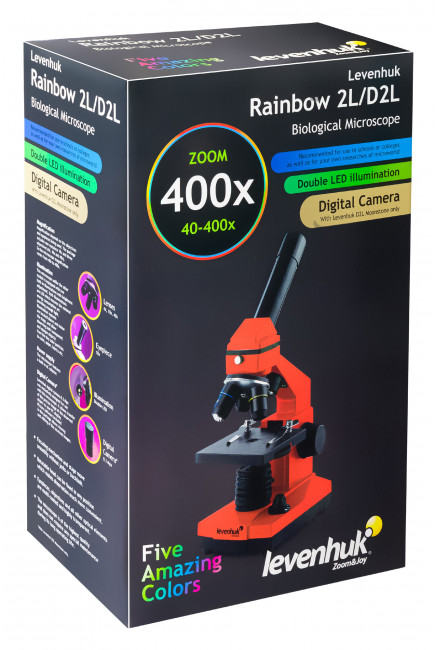 Микроскоп Levenhuk Rainbow 2L Azure\Лазурь