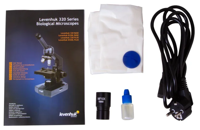 Микроскоп Levenhuk 320 BASE, монокулярный Микроскоп Levenhuk 320 BASE, монокулярный