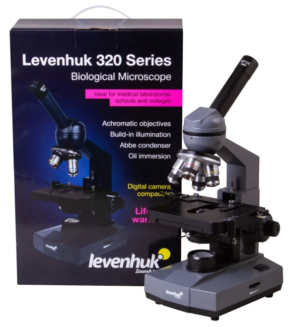 Микроскоп Levenhuk 320 BASE, монокулярный Микроскоп Levenhuk 320 BASE, монокулярный
