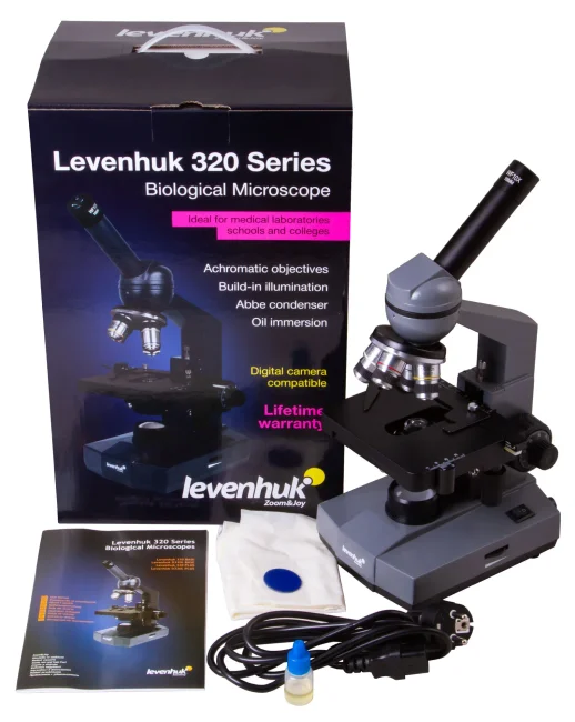 Микроскоп Levenhuk 320 BASE, монокулярный Микроскоп Levenhuk 320 BASE, монокулярный