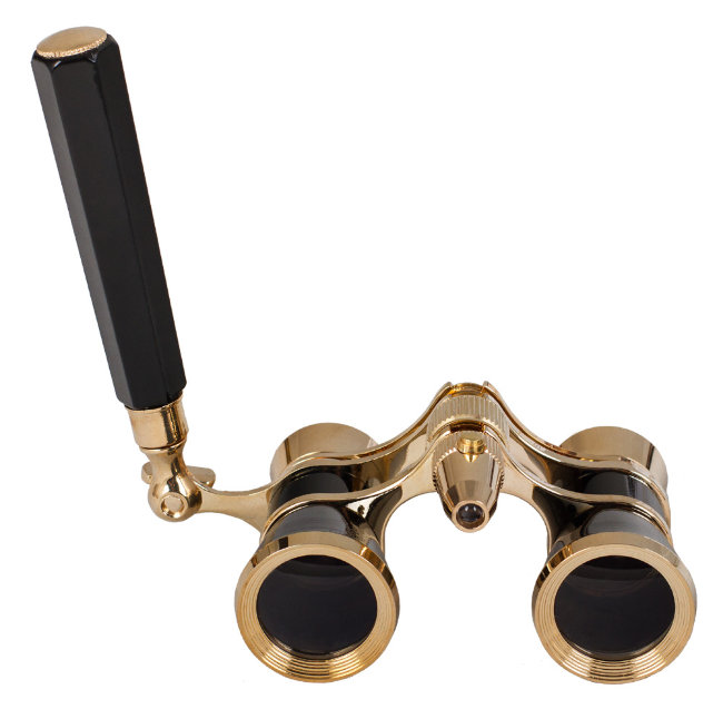 Бинокль Levenhuk Broadway 325N лорнет с подсветкой, черный Бинокль Levenhuk Broadway 325N лорнет с подсветкой, черный