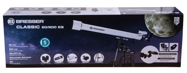 Телескоп Bresser Classic 60/900 EQ Телескоп Bresser Classic 60/900 EQ