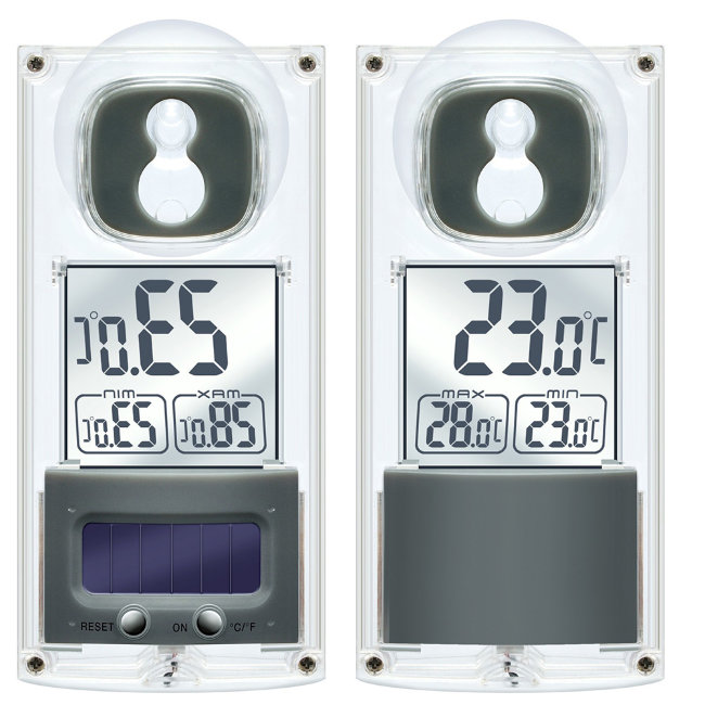 Термометр Bresser с солнечной панелью, оконный