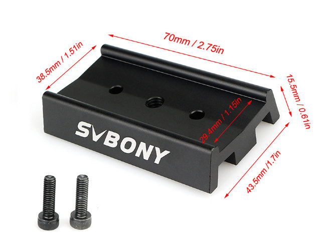 Пластина крепежная SVBONY 70 мм