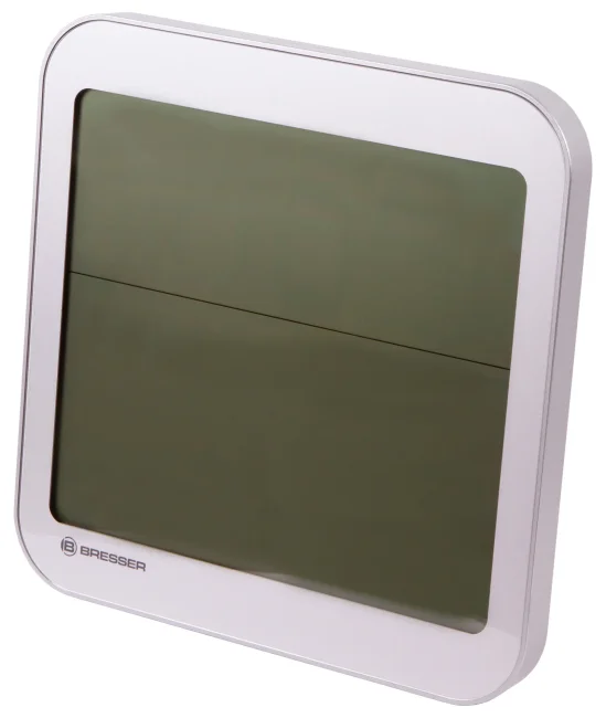 Часы настенные Bresser MyTime Meteotime LCD, серебристые Часы настенные Bresser MyTime Meteotime LCD, серебристые