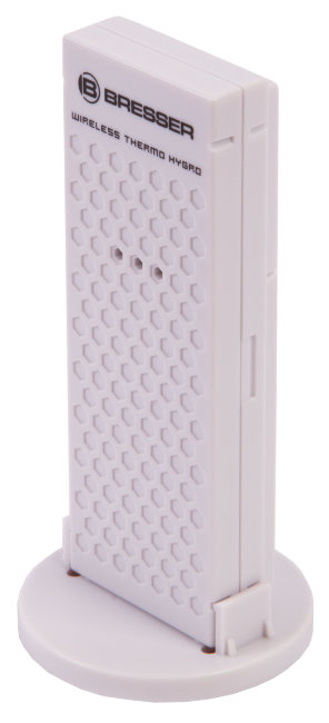 Часы настенные Bresser MyTime Meteotime LCD, серебристые