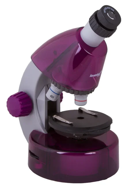 Набор Levenhuk LabZZ MV1 Amethyst: микроскоп и книга Набор Levenhuk LabZZ MV1 Amethyst: микроскоп и книга