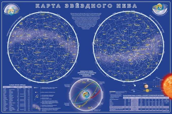 Коврик для творчества. Звездное небо (темно-синий)