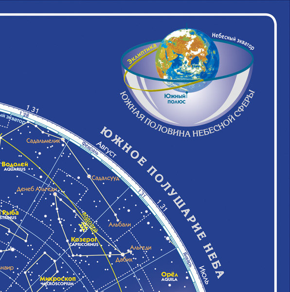 Коврик для творчества. Звездное небо (темно-синий)