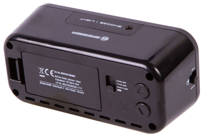 Часы Bresser MyTime Amber, черные Часы Bresser MyTime Amber, черные