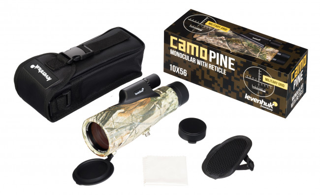 Монокуляр Levenhuk Camo Pine 10x56 с сеткой Монокуляр Levenhuk Camo Pine 10x56 с сеткой