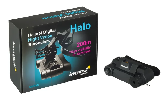 Бинокль цифровой ночного видения Levenhuk Halo NVB10 Helmet, с креплением на шлем