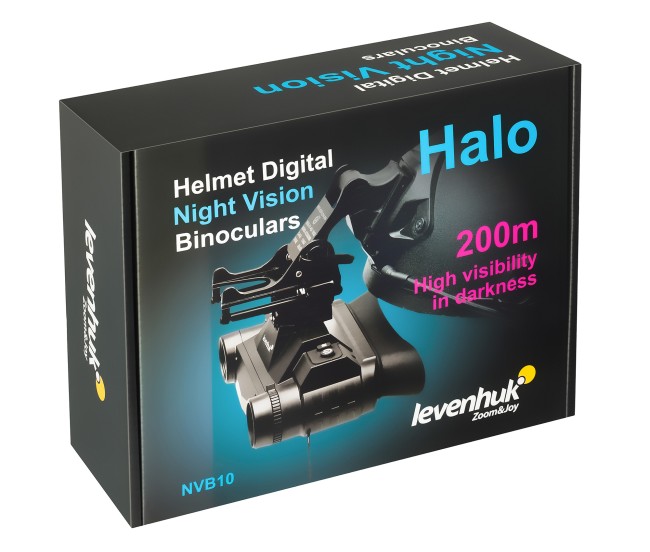 Бинокль цифровой ночного видения Levenhuk Halo NVB10 Helmet, с креплением на шлем