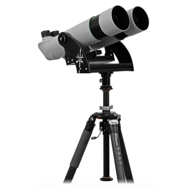 Бинокулярный телескоп Omegon Brightsky 30x100 45° с вилочной монтировкой, колонной и штативом