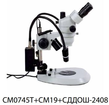 Светодиодный двухжгутовый осветитель с креплением (СДДОШ-2408)